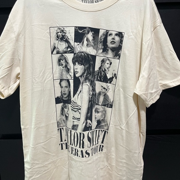 Taylor Swift Tops - Taylor Swift US Eras Tour Cream/Beige T-Shirt